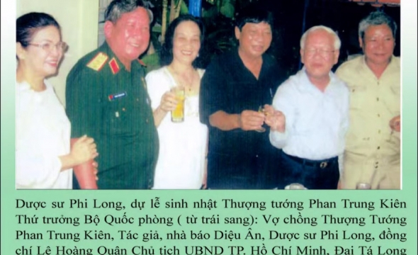 Dược sư Phi Long dự lễ sinh nhật Thượng tướng Phan Trung Kiên